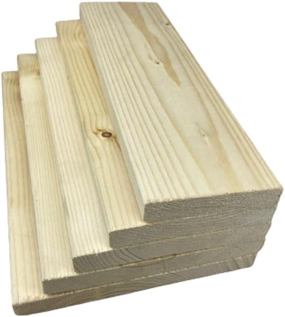 Glattkantbretter Fichte 2 lang 18 mm stark, gehobelt getrocknet (Breite: 195 mm) - Cheap-Us