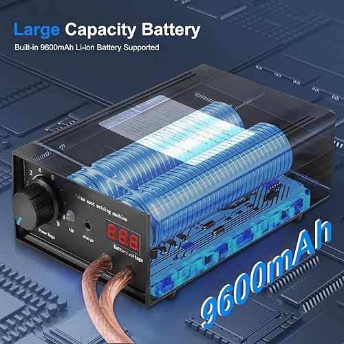 Punktschweißgerät, verstellbar, für Batterien 8000 W, Punktschweißgerät, tragbar, 0,1 – 0,3 mm, mit doppeltem Impulsausgang, 1 – 9 Geschwindigkeiten, verstellbar durch Pedal, für die Herstellung von - Cheap-Us
