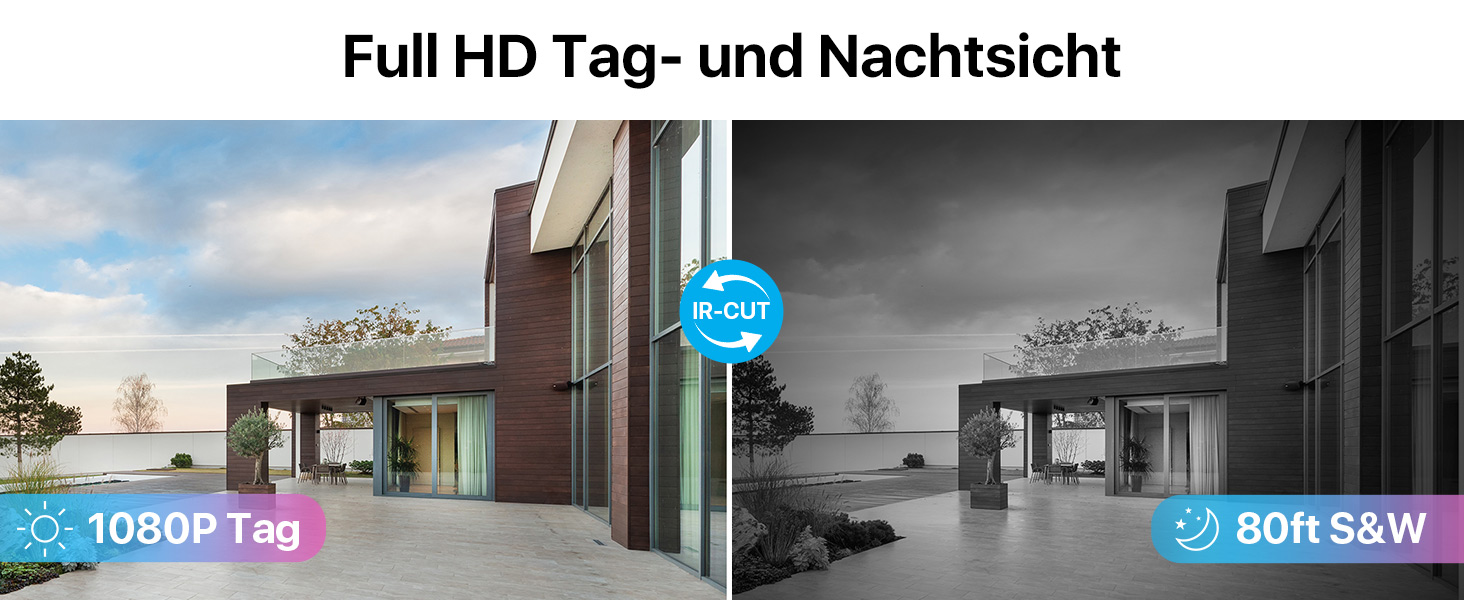 8CH 1080P Überwachungskamera Set