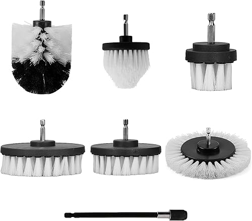 Bohrerbürstenaufsatz bohrbürste - 5 Stück elektrische Bohrerbürsten-Kit Bohrmaschine – ideal für Poolfliesen, Badezimmer, WC, Keramik, Marmor, Auto - Cheap-Us