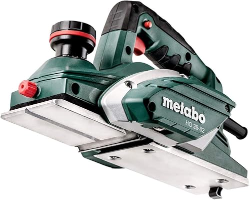 Metabo Hobel HO 26-82 (Hobelbreite 82 mm, Hobeltiefe einstellbar 0-2,6 mm, Softgrip-Oberfläche, 620 W, mit Staubbeutel + Hobelmesser, weiteres Zubehör) 602682000 - Cheap-Us