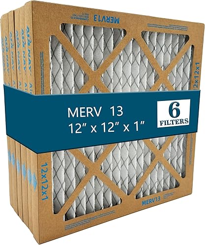 Furnace AC Luftfilter MERV 13, 30,5 x 30,5 x 2,5 cm, plissierter Luftfilter für HVAC-System (6 Stück) - Cheap-Us