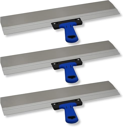 DEWEPRO® 3er Set Breitspachtel 600x95mm - Breitspachtel - Flächenspachtel mit Softgriff - Cheap-Us