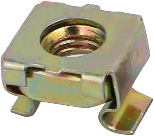 sourcing map 20pcs M6 Kohlenstoffstahl Käfigmutter Messing für Server Regal Schrank DE - Cheap-Us