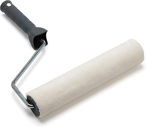 Bodenbeschichtungswalze mit Teleskopstiel Bodenwalze Farbrolle Farbwalze Lackierwalze Malerwalze Boden 40cm 5mm Flor - Cheap-Us