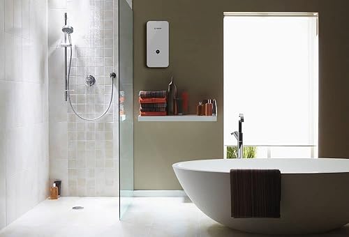 Bosch elektronisch geregelter Durchlauferhitzer Tronic Excellence Aquastop 15/18 / 21 kW - ab Werk internetfähig, solarfähig, druckfest, multifunktionales LED-Farbdisplay [Energieklasse A] - Cheap-Us