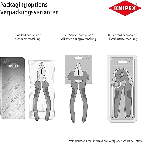 KNIPEX Telefonzange mit Comfort-Griffen verchromt 160 mm 29 25 160 - Cheap-Us