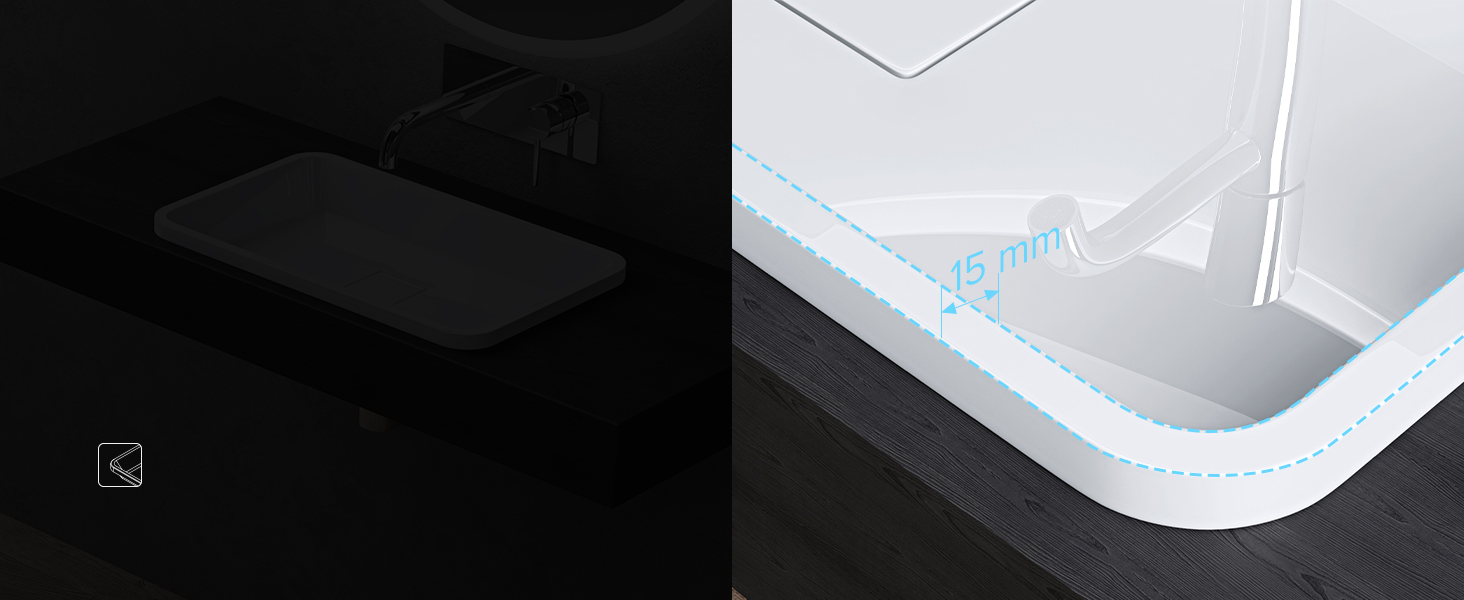 Dünnes Kantendesign