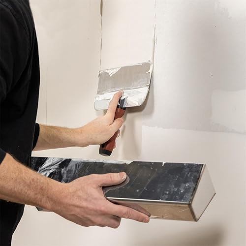 Marshalltown 3516SD Flächenspachtel mit DuraSoft Griff aus Edelstahl, Werkzeug für Trockenbauer und Maler, Maße des Spachtels: 406x76 mm, Silber - Cheap-Us