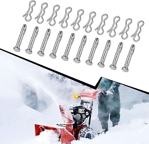 Set mit Scherenstiften und Splinten, hohe Haltbarkeit, 20 Stück, maßgeschneidert für den effektiven Einsatz in verschiedenen Schneefräsen, einschließlich Serie - Cheap-Us