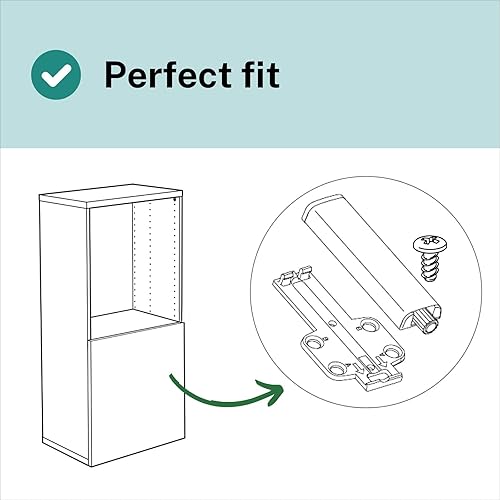 Drucktüröffner Türdämpfer passend als Ersatzteil für IKEA BESTA Schrank Push to Open Türen Tip On (4 Stück) - Cheap-Us