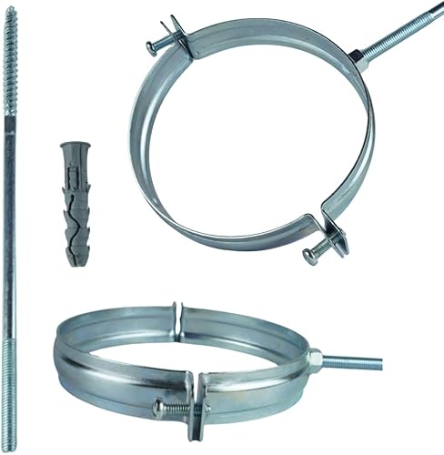 Heizung Rauchrohr, Ofenrohr, Rauchrohr, Ofenknie, Kaminofenrohr, Abgasrohr Kamin, Kaminofen Abgas, Kaminrohr, fur Festbrennstoffe wie Holz, Kohle, Stahlblech 100-150 mm (DN Ø 130 Rohr 1000 mm) - Cheap-Us