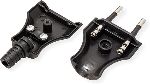 BACHMANN 900.002 Euro Flachstecker sw Schraubanschluss lose - Cheap-Us