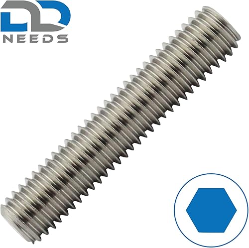 D2D | VPE: 10 Stück - Gewindestifte - Größe: M4 x 25 mm - nach DIN 913 mit Innensechskant (ISK) und Kegelkuppe aus Edelstahl A2 / V2A - Madenschrauben - Cheap-Us