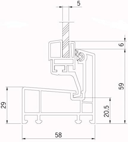 Kellerfenster weiss 50 x 30 cm Einfachglas - Cheap-Us