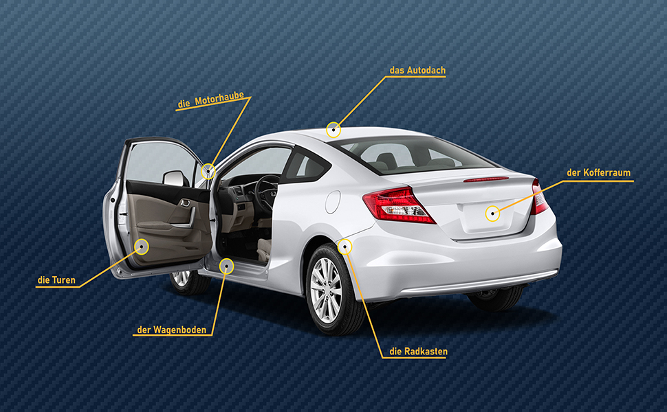  Autoelemente zur Schalldämmung ABM Alubutyl Straßengeräusche Anti Dröhn Matte Auto Dämmung