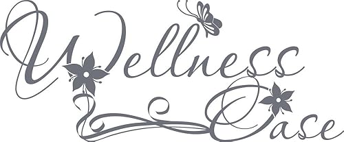 GRAZDesign Wandtattoo Bad Wellnessoase, Wandaufkleber Badezimmer Wand Aufkleber - 97x40cm / 070 schwarz - Cheap-Us