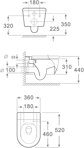 Taharet Dusch WC inkl. Kalt- und Warmwasser Armatur und Soft-Close Sitz - Cheap-Us