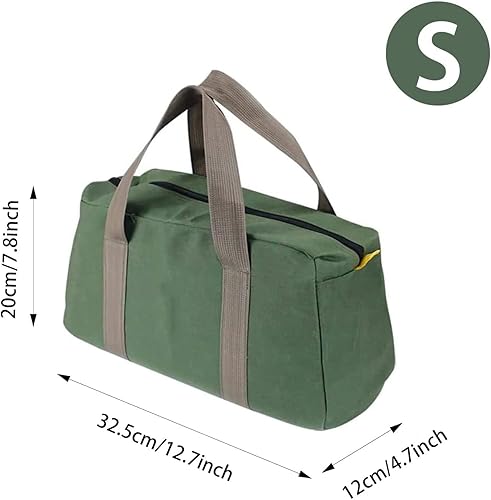 Werkzeugtasche,14-Zoll Werkzeugkasten Organizer, 36×13×20.5cm Schweres Werkzeug-Kit, Breite Mündung Werkzeug Aufbewahrungstasche, Multifunktions-kleines Werkzeug-Kit, Herren Werkzeug Geschenk (L) - Cheap-Us