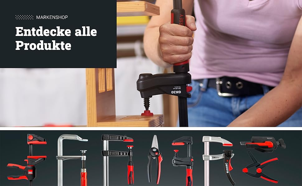 Bessey Deutschland Handwerkzeuge Spanntechnologie Klemmwerkzeuge Zwingen Schraubzwingen Hebelzwingen