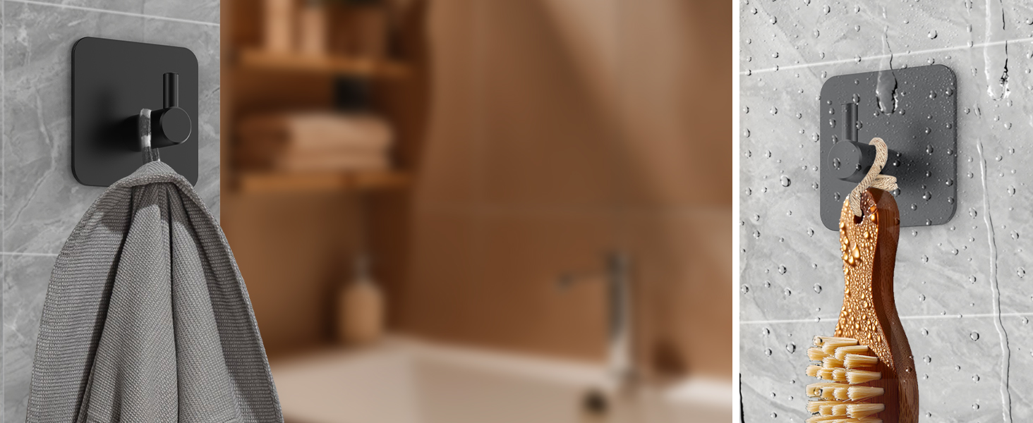 porte serviette salle de bain, crochet adhesif mural