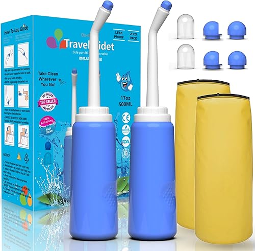 Tragbares Bidet-Rohr für Toilette, universelles Reise-Bidet, kompatibel mit Ihrer Kunststoffflasche, Hand-Shattaf persönliche Hygiene, Reinigung, Waschen, Outdoor, Camping, Fahrer, Postpartum, 3 Stück - Cheap-Us
