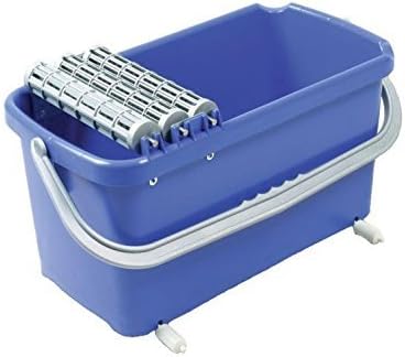 Waschsystem MAXIMO Profi SET 2 23 l Metallachsen mit 3 Waschwalzen, 2 Laufrollen, 1 Hydro-Rasterschwammbrett Flieseneimer Fliesenreinigung Fliesen-Waschset Wascheimer Fliesenwascheimer - Cheap-Us