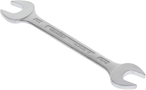 GEDORE Doppelmaulschlüssel 5 x 5,5 mm, Hochwertiger Vanadium-Stahl, Blendfreie Optik, Nach DIN 3110, Silber - Cheap-Us