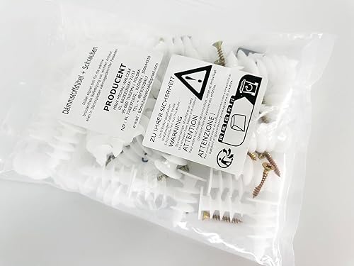 50mm / 10 Stück Dämmstoffdübel Dübel WDVS Hartschaumdübel zum wärmebrückenfreien Befestigen von Briefkästen Lampen Bewegungsmeldern in Dämmplatten - Cheap-Us