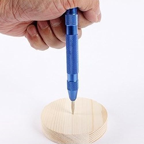 2 Stücke Automatik Körner, AMONENZ Körner 130mm, Automatischer Körner, mit 3 Ersatzspitzen, Center Punch, Verstellbare Spannung Federkörner, für Metall Holz Glas Dünne Stahlbleche - Cheap-Us