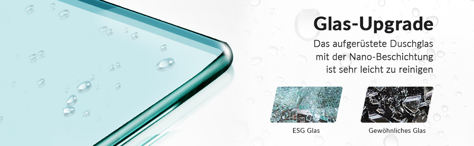 Duschkabine Eckeinstieg Pendeltür NANO Glas 120x120 195 Scharnier Duschtür Duschabtrennung faltbar