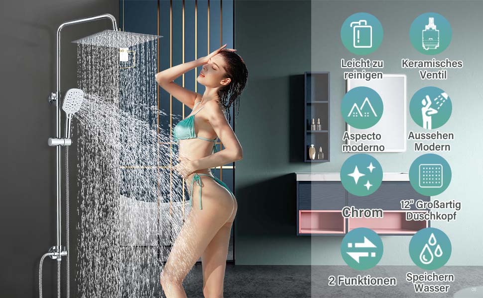Regendusche Duschsystem Ohne Armatur