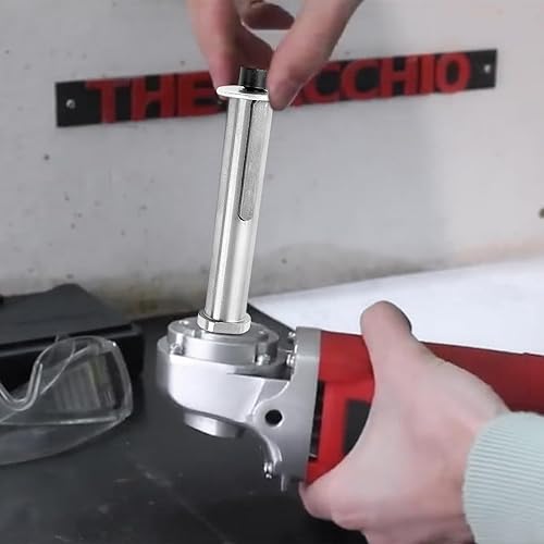 M14 Gewinde Satinierwalze, Robust und Langlebig, Leicht zu Zerlegen, Satinierwalze, Breites Anwendungsspektrum, Spanndorn Adapter, für Winkelschleifer, Walzenschleifmaschine (Silber) - Cheap-Us