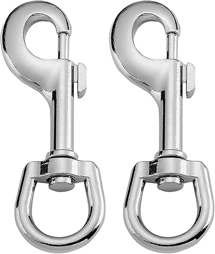 SRLWMYI Stabile Karabinerhaken mit Drehgelenk 2 Stück Edelstahl Können als Schlüsselanhänger und Karabiner Schlüsselanhänger oder für Hundeleinen Verwendet Werden - Cheap-Us