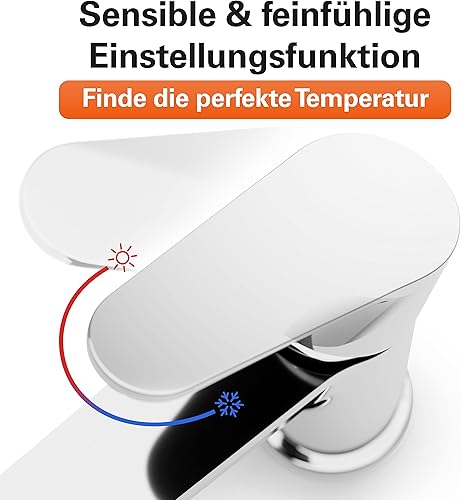 EISL Badewannenarmatur CLAUDIO, Mischbatterie Chrom mit Brauseanschluss, Wasserhahn Badewanne mit Umsteller zwischen Wanneneinlauf und Brause, Einhebelmischer NI023CALCR - Cheap-Us