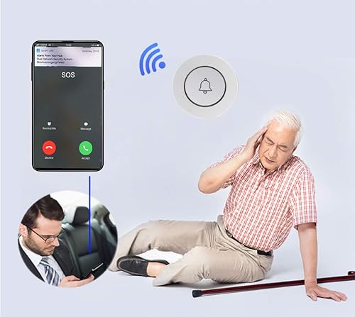 TECPEAK GSM/WiFi Alarmanlagen Komplettsystem, Alarmanlage Haus mit Alarmsirene, Haussicherheits Set inkl. Fensteralarm/Türalarm, Bewegungsmelder, Fernbedienung,Tag,SOS,Solar Außensirene - Cheap-Us