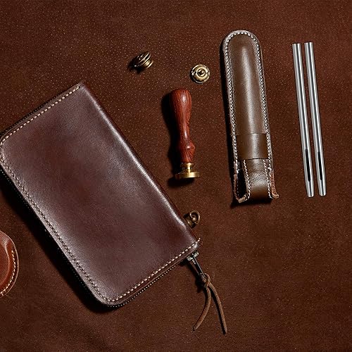 12er Stanzwerkzeug Set, Locheisen Satz für Leder, Uhrenarmband, Dichtung Gürtel, Schuh, Stoff, Leinwand Kleidung, Öse Runde 0.5-6mm (Rostfreier Edelstahl) - Cheap-Us