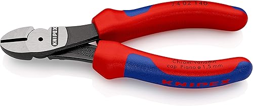 KNIPEX Kraft-Seitenschneider isoliert mit Mehrkomponenten-Hüllen, VDE-geprüft verchromt 200 mm 74 06 200 - Cheap-Us