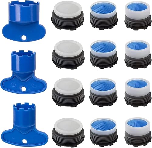 AstraGlam 12erpack Perlatoren Für Wasserhähne,Wasserhahn Aufsatz Perlator Wasserhahn Sieb Wasserhahn Filter Strahlregler Perlator Passend Für Die Meisten Wasserhähne (M24,M16.5,M 18.5) - Cheap-Us