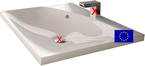 Einbauwaschbecken 60x50x11,3cm eckig, 60cm Einbau-Waschtisch, hochwertiges Mineralguss Made IN EU - Cheap-Us