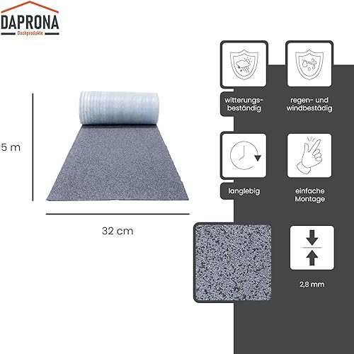 DAPRONA Dachschindeln selbstklebend, Firstabdeckung Rot 5m x 32cm Bitumenschindeln für Gartenhaus, Carport, Flächendeckung 2,61m² - Cheap-Us