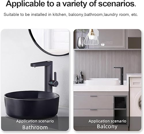 Briwellna Instant Hot Water Tap for Bathroom, Tankless Electric Water Heater Tap, Electric Tap with Digital Display Fast Heating Water Sink Tap(Black) - Cheap-Us