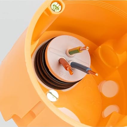 Voxura Unterputz-Gerätedose Schalterdose winddicht UP 60mm tief Ø 60mm M25 Schwarz 25 Stück - Cheap-Us