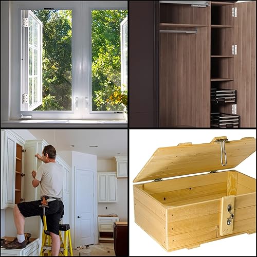 20 Stück Scharniere Edelstahl, Türscharniere mit Montagebohrungen, Steckverbinder Klavierband Scharniere Klappbar für Schrank Tür Möbel - Cheap-Us