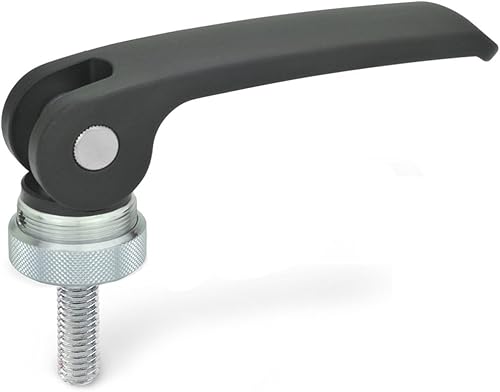 Ganter Normelemente | Exzenterspanner mit Schraube - 927-82-M8-60-B-B | Grifflänge l1: 82mm | Gewinde d2: M8 | Hebel Zink-Druckguss, schwarz | 1 Stück - Cheap-Us