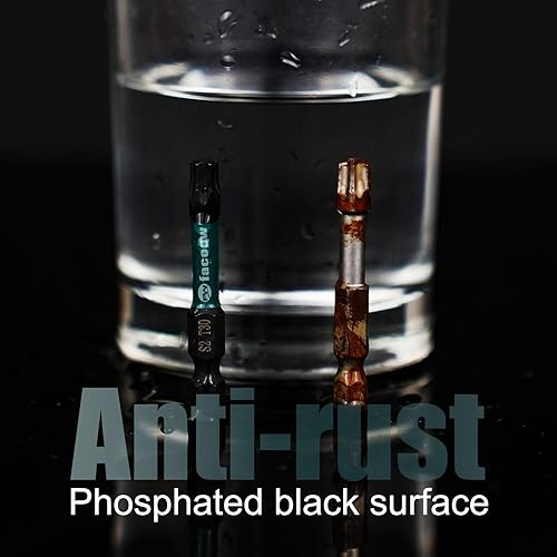 Facoow Torx-Bit-Set (T5-T40), 26-teiliges Sicherheits-Torx-Bit-Set mit magnetischen Spitzen, manipulationssichere Stern-Bit-Set, S2-Stahllegierung, 2,5 cm und 5,1 cm langes Schlagdrehmoment-Bit-Set - Cheap-Us