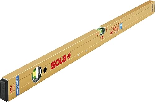 SOLA 1820301 Magnet-Wasserwaage AZM Länge 300 mm, Gold, 30 cm - Cheap-Us