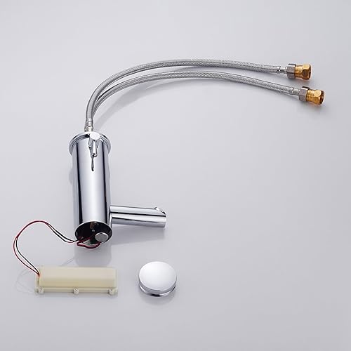 Auralum Automatischer Sensor Wasserhahn Infrarot badarmaturen waschtischarmatur Mischbatterie 18,2cm hoch - Cheap-Us