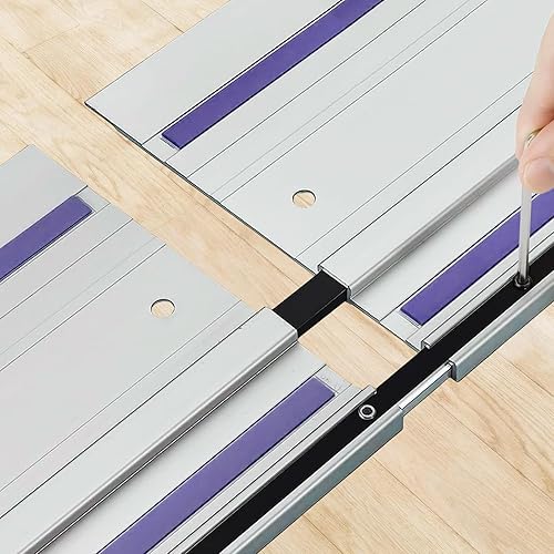 2 Stücke Führungsschienenverbinder für Makita, Führungsschiene für Makita Kompatibel mit Festool Vorhangschiene Verbinder Schienenverbinder für Lange Schnitte von Makita Schienensägen - Cheap-Us