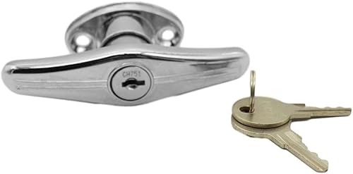 Garagentorschloss, T-Griff, hinten fixiert, um sich von Wohnwagen Garage Schuppen Wohnmobil zu unterscheiden - Cheap-Us